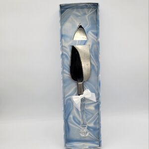 Vintage Treasure Masters Acrylic‎ Cake Knife Server Wedding Party Made In USA